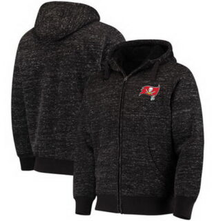 Tampa Bay Buccaneers G III Sports By Carl Banks Discovery Sherpa Full Zip Jacket Heathered Black