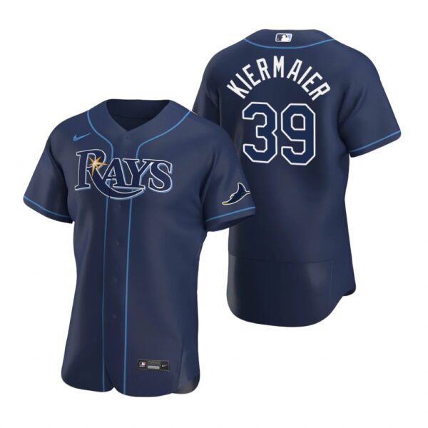 Tampa Bay Rays #39 Kevin Kiermaier Men's Nike Navy Alternate 2020 Authentic Team MLB Jersey