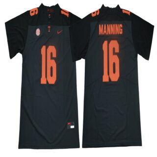 Tennessee Volunteers 16 Peyton Manning Black Nike College Football Jersey