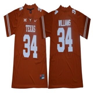 Texas Longhorns 34 Ricky Williams Orange Nike College Football Jersey