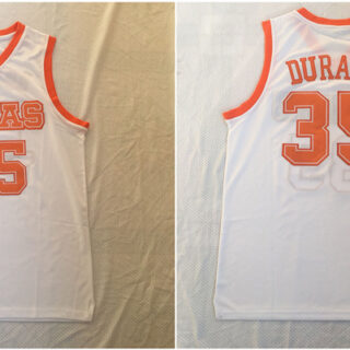 Texas Longhorns 35 Kevin Durant White Stitched College Basketball Jersey