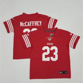 Toddlers San Francisco 49ers #23 Christian McCaffrey Red Vapor Untouchable Stitched Football Jersey