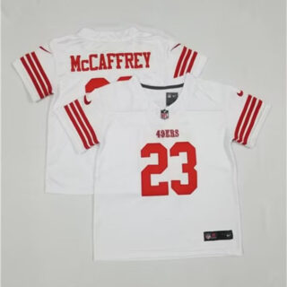 Toddlers San Francisco 49ers #23 Christian McCaffrey White Vapor Untouchable Stitched Football Jersey