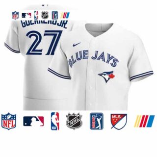 Toronto Blue Jays #27 Vladimir Guerrero Jr. Men's Nike White Home 2020 Authentic Player MLB Jersey