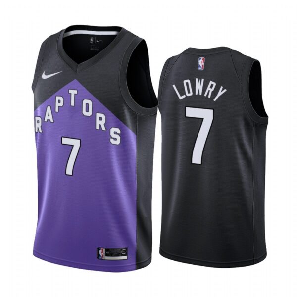 Toronto Raptors #7 Kyle Lowry Purple NBA Swingman 2020-21 Earned Edition Jersey