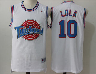 Tune Squad 10 Lola Bunny White Stitched Movie Jersey