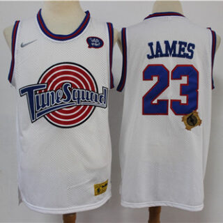 Tune Squad 23 Michael Jordan White Stitched Movie Jersey