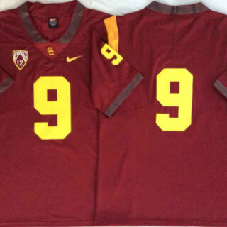 USC Trojans 9 Red College Football Jersey