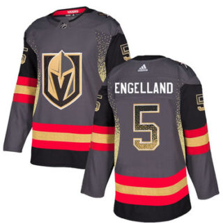Vegas Golden Knights 5 Deryk Engelland Gray Drift Fashion Jersey