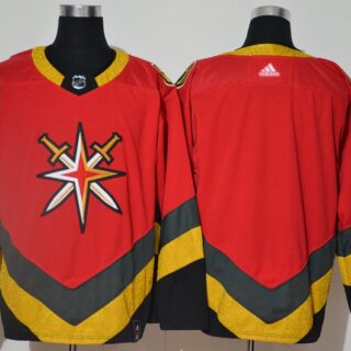 Vegas Golden Knights Blank Red 2020-21 Reverse Retro Adidas Jersey