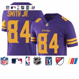 Vikings #84 Irv Smith Jr. Purple Men's Stitched Football Limited Rush Jersey