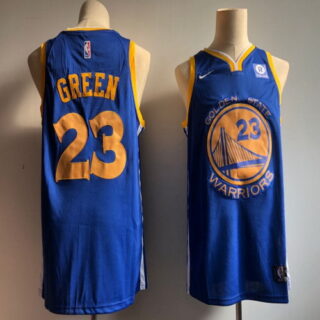 Warriors 23 Draymond Blue White Nike Swingman Jersey