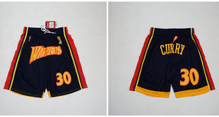 Warriors 30 Stephen Curry Navy Champions Shorts