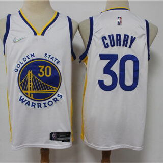 Warriors 30 Stephen Curry White Nike Diamond 75th Anniversary City Edition Swingman Jersey