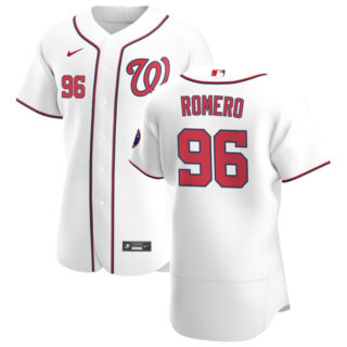 Washington Nationals #96 Seth Romero Men's Nike White Home 2020 Authentic Player MLB Jersey