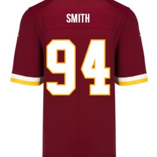 Washington Redskins Men #94 Preston Smith Burgundy Red Elite Jersey
