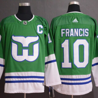 Whalers 10 Ron Francis Green Adidas Jersey