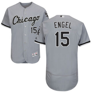 White Sox #15 Adam Engel Grey Flexbase Authentic Collection Stitched Baseball Jerseys
