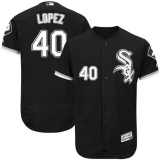 White Sox #40 Reynaldo Lopez Black Flexbase Authentic Collection Stitched Baseball Jerseys