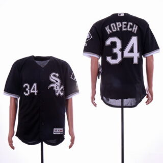 White Sox 34 Michael Kopech Black Flexbase Jersey