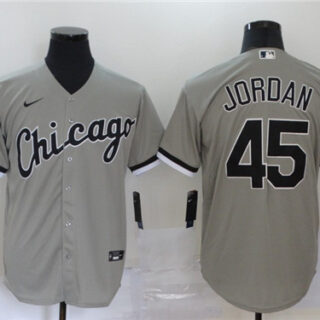 White Sox 45 Michael Jordan Gray 2020 Nike Cool Base Jersey