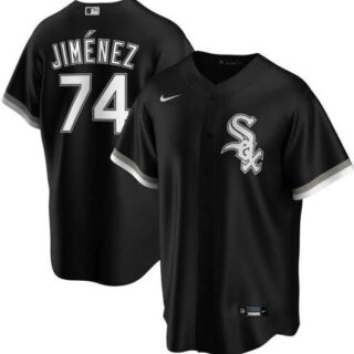White Sox 74 Eloy Jimenez Black 2020 Nike Cool Base Jersey