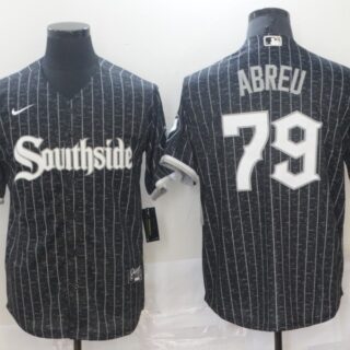 White Sox 79 Jose Abreu Black 2021 City Connect Cool Base Jersey