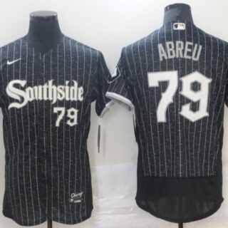 White Sox 79 Jose Abreu Black 2021 City Connect Flexbase Jersey