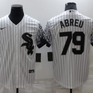 White Sox 79 Jose Abreu White Nike Drift Fashion Cool Base Jersey