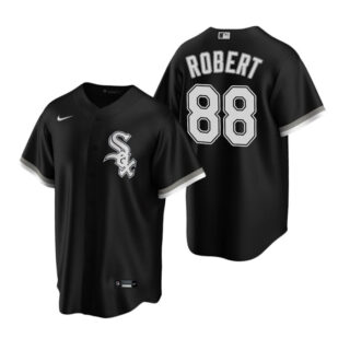 White Sox 88 Luis Robert Black 2020 Nike Cool Base Jersey
