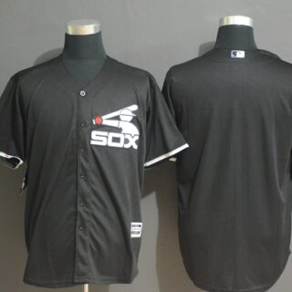 White Sox Blank Black Cool Base Jersey