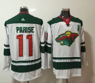 Wild 11 Zach Parise White Adidas Jersey