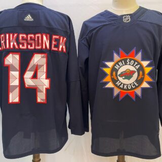 Wild 14 Joel Eriksson Ek Navy 2022 Adidas Jersey