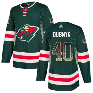 Wild 40 Devan Dubnyk Green Drift Fashion Adidas Jersey