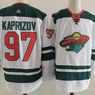 Wild 97 Kirill Kaprizov White Adidas Jersey