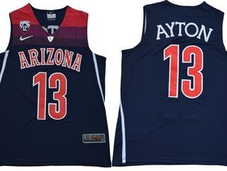 Wildcats #13 DeAndre Ayton Navy Blue Basketball Stitched NCAA Jersey