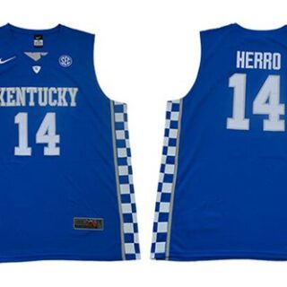 Wildcats #14 Tyler Herro Royal Blue Basketball Elite Stitched College Jersey