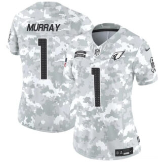 Women's Arizona Cardinals #1 Kyler Murray 2024 F.U.S.E Arctic Camo Salute To Service Limited Stitched Football Jersey(Run Small)