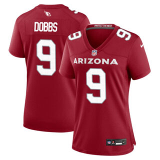 Women's Arizona Cardinals #9 Joshua Dobbs Red 2023 Stitched Jersey(Run Small)