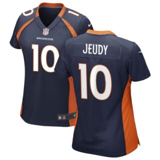Women's Broncos #10 Jerry Jeudy Navy Blue Alternate Stitched Season Vapor Untouchable Limited Jersey