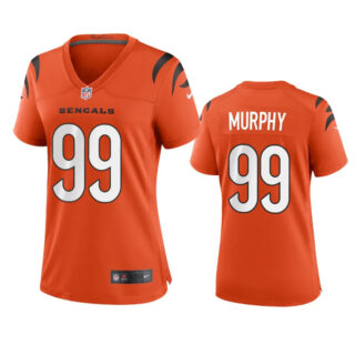 Women's Cincinnati Bengals #99 Myles Murphy Orange Stitched Game Jersey(Run Small)