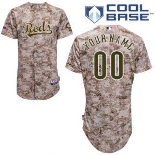 Women's Cincinnati Reds Alternate Camo Customized Jersey