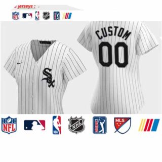 Women's Custom Chicago White Sox 2020 White Home Replica Jersey