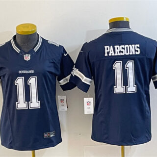 Women's Dallas Cowboys #11 Micah Parsons Navy 2023 F.U.S.E. Limited Stitched Jersey(Run Small)