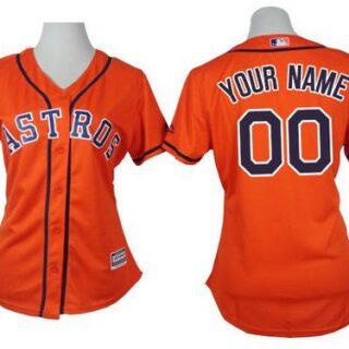Women's Houston Astros Customized Orange Jersey