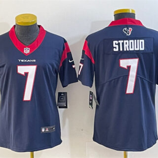 Women's Houston Texans #7 C.J. Stroud Navy Vapor Untouchable Limited Stitched Jersey (Run Small)