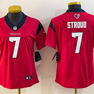 Women's Houston Texans #7 C.J. Stroud Red Vapor Untouchable Limited Stitched Jersey (Run Small)