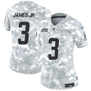 Women's Los Angeles Chargers #3 Derwin James Jr. 2024 F.U.S.E Arctic Camo Salute To Service Limited Stitched Football Jersey(Run Small)