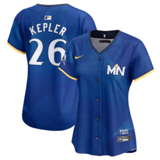 Women's Minnesota Twins #26 Max Kepler Royal 2024 City Connect Limited Stitched Baseball Jersey(Run Small)