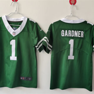 Women's New York Jets #1 Ahmad Sauce Green Vapor Stitched Jersey(Run Small)